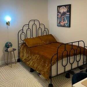 West Elm Crinkle Velvet Duvet